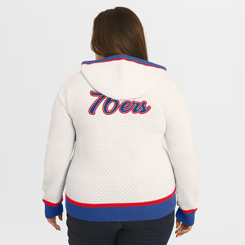 NBA Philadelphia 76ers WEAR by Erin Andrews Women's Plus Size Hoodie Sweater
