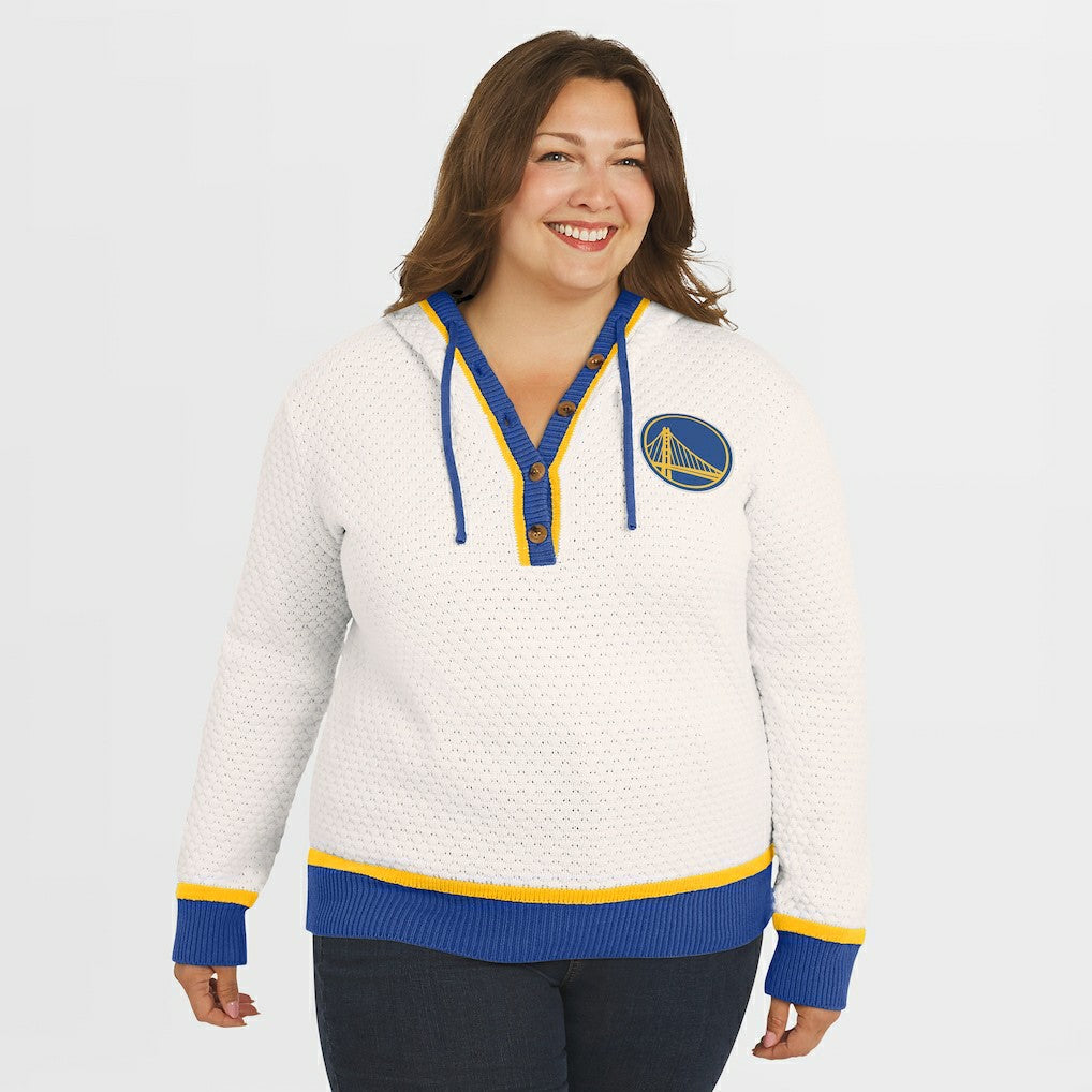 NBA Golden State Warriors WEAR by Erin Andrews Women's Plus Size Hoodie Sweater sale