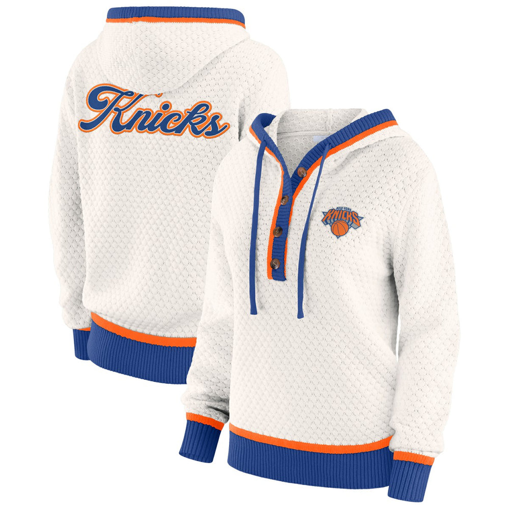 NBA New York Knicks WEAR by Erin Andrews Women's Plus Size Hoodie Sweater