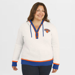 NBA New York Knicks WEAR by Erin Andrews Women's Plus Size Hoodie Sweater