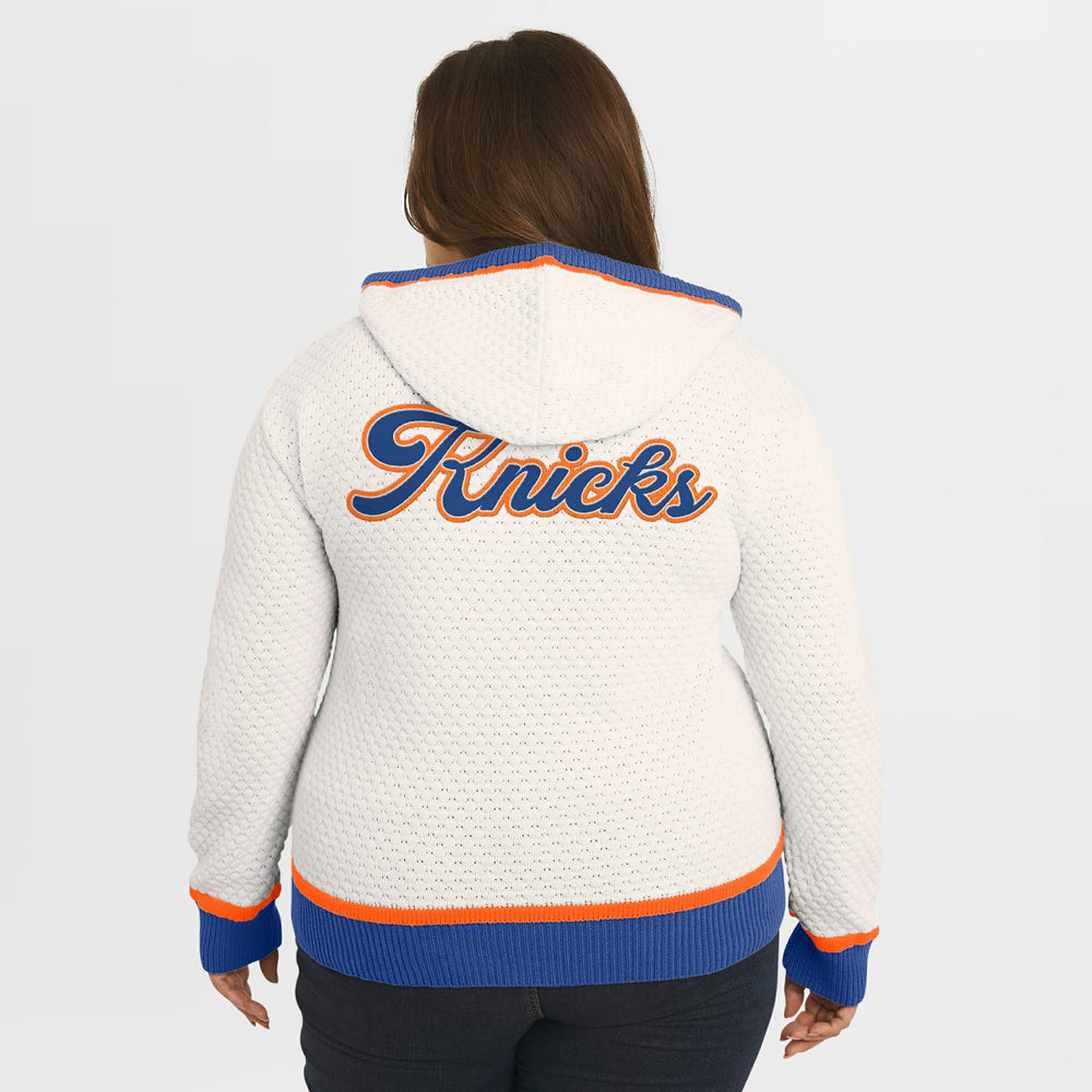 NBA New York Knicks WEAR by Erin Andrews Women's Plus Size Hoodie Sweater