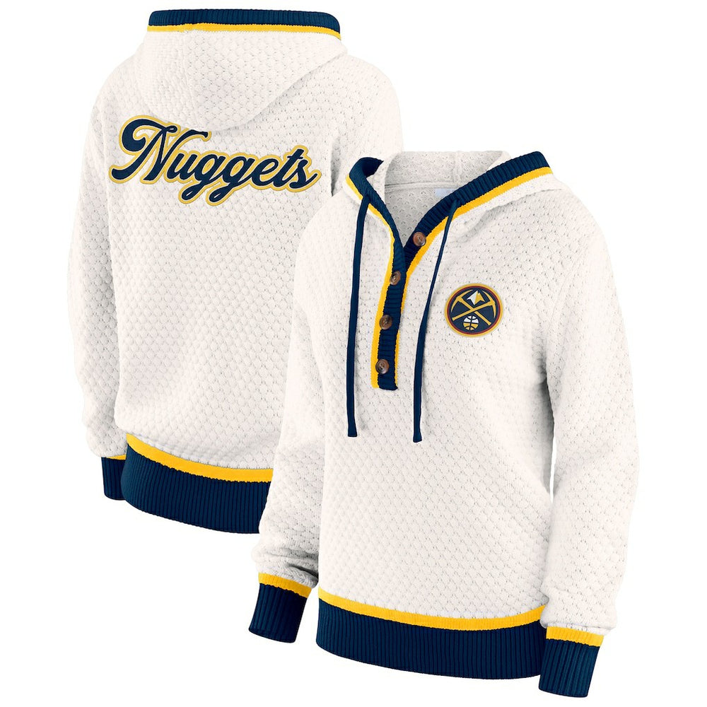 NBA Denver Nuggets WEAR by Erin Andrews Women's Plus Size Hoodie Sweater sale