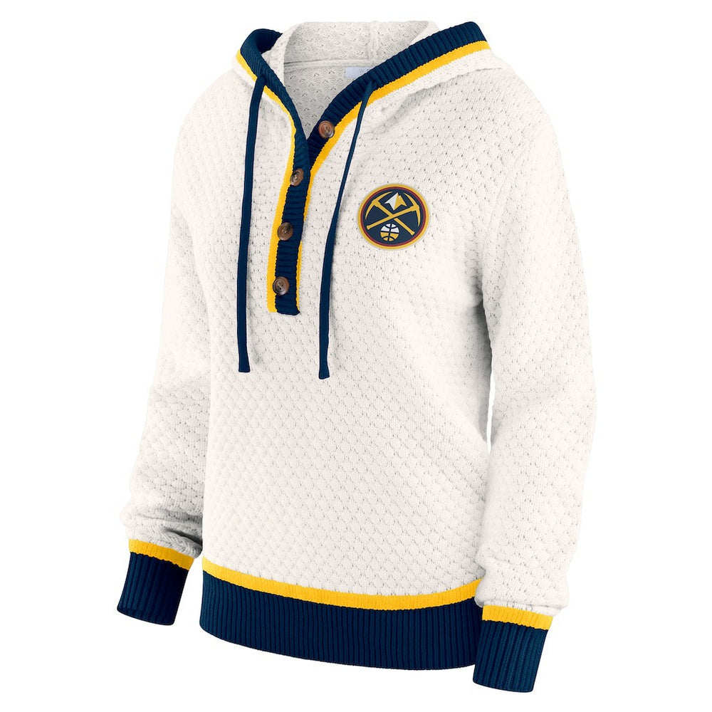NBA Denver Nuggets WEAR by Erin Andrews Women's Plus Size Hoodie Sweater sale