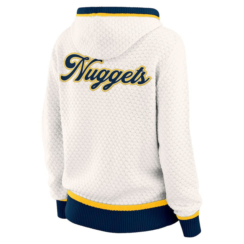 NBA Denver Nuggets WEAR by Erin Andrews Women's Plus Size Hoodie Sweater sale