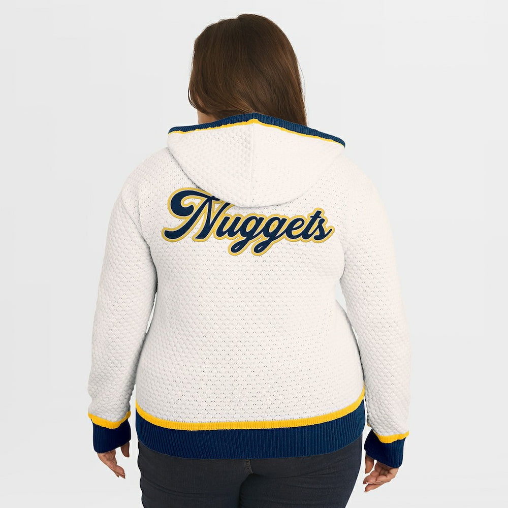 NBA Denver Nuggets WEAR by Erin Andrews Women's Plus Size Hoodie Sweater sale