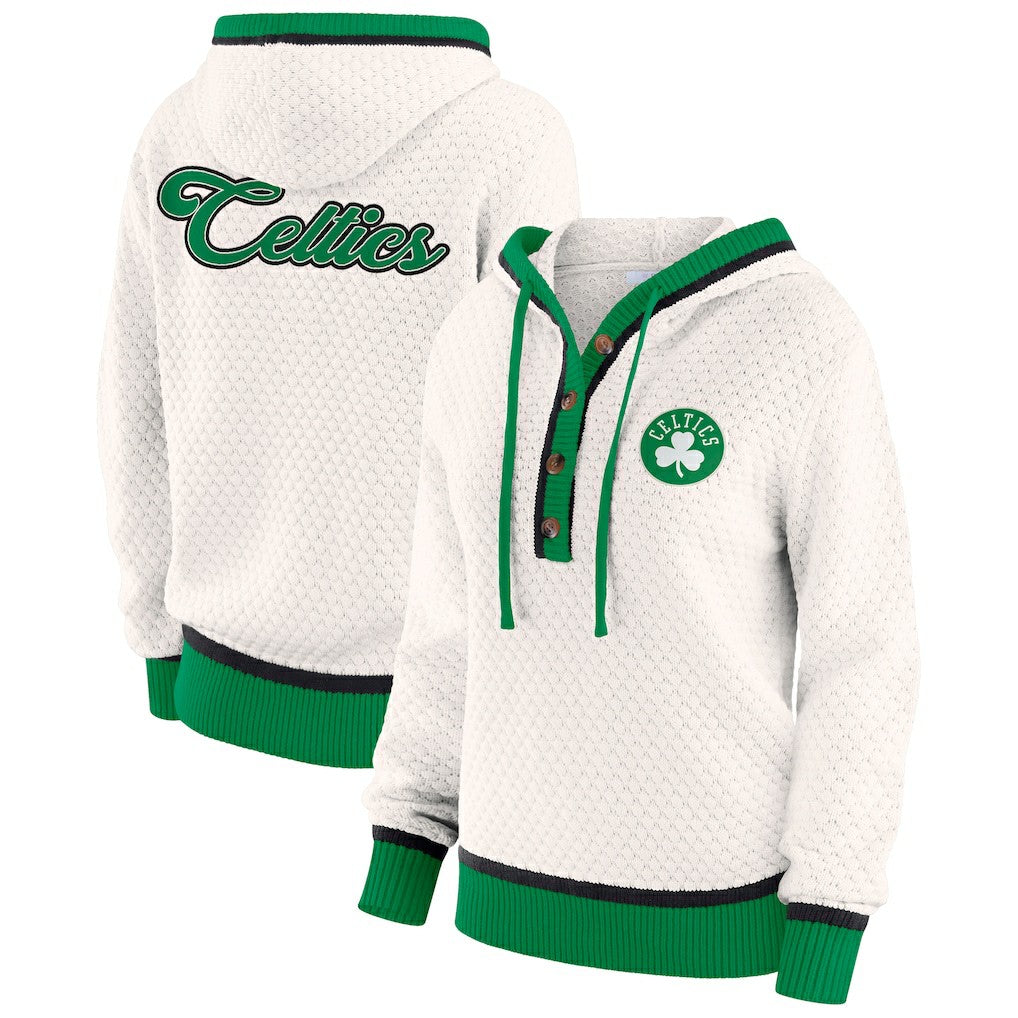 NBA Boston Celtics WEAR by Erin Andrews Women's Plus Size Hoodie Sweater