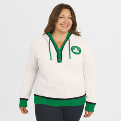 NBA Boston Celtics WEAR by Erin Andrews Women's Plus Size Hoodie Sweater