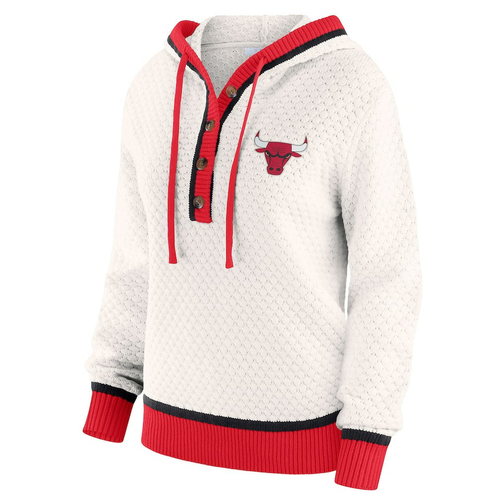 NBA Chicago Bulls WEAR by Erin Andrews Women's Plus Size Hoodie Sweater