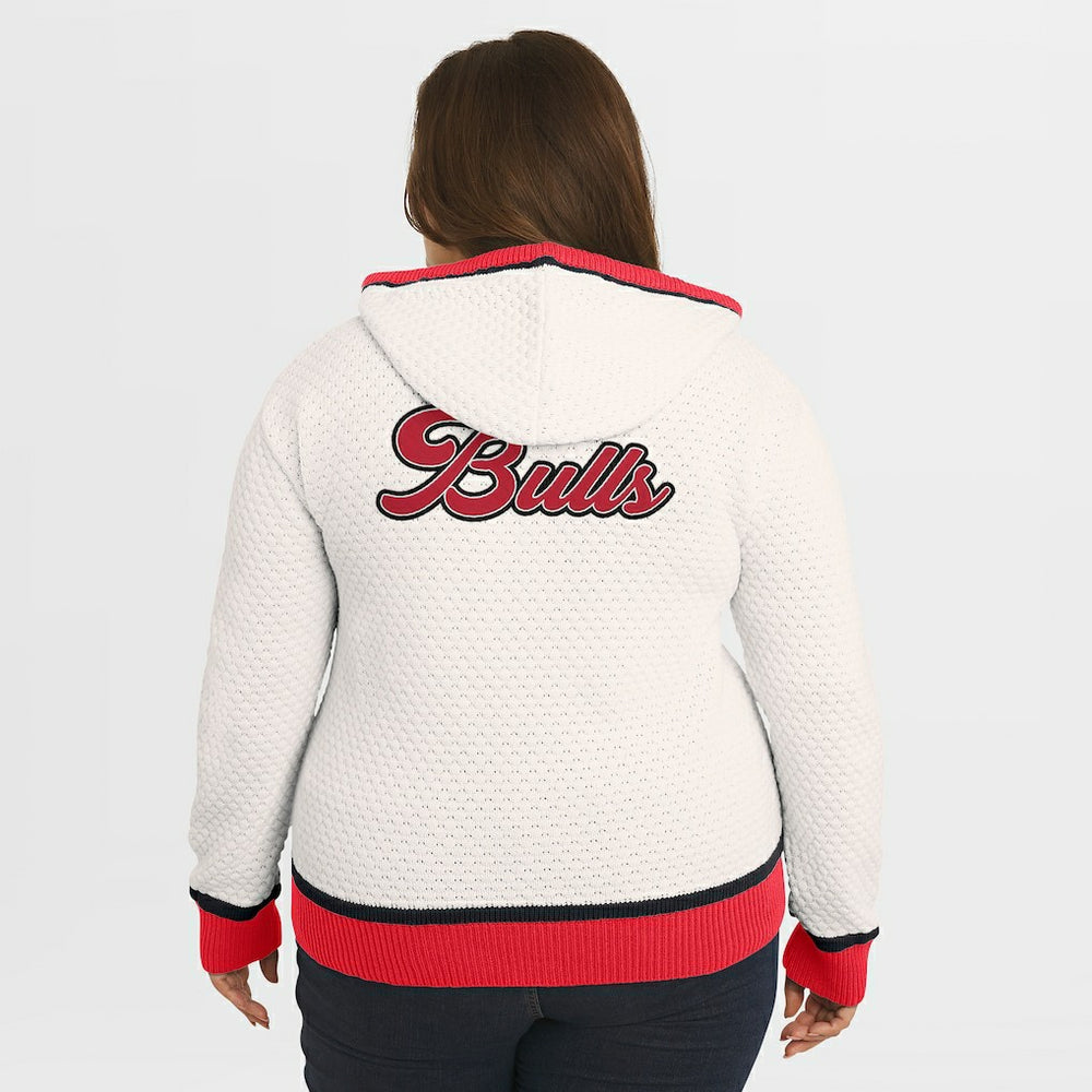 NBA Chicago Bulls WEAR by Erin Andrews Women's Plus Size Hoodie Sweater