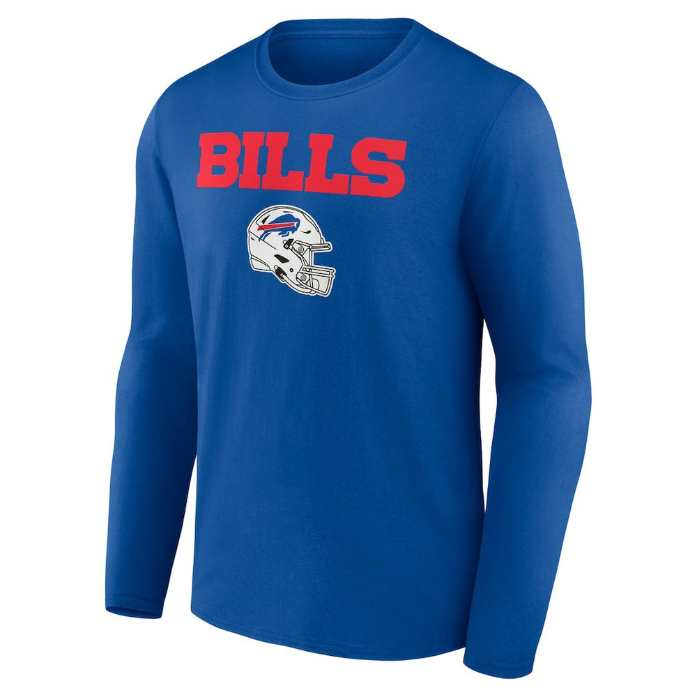 Keon Coleman  Team Wordmark Name & Number Long Sleeve T-Shirt - Buffalo Bills