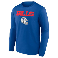 Keon Coleman  Team Wordmark Name & Number Long Sleeve T-Shirt - Buffalo Bills