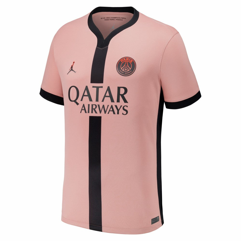 Khvicha Kvaratskhelia Paris Saint-Germain Youth 2024/25 Third Replica Player Jersey - Nike Pink