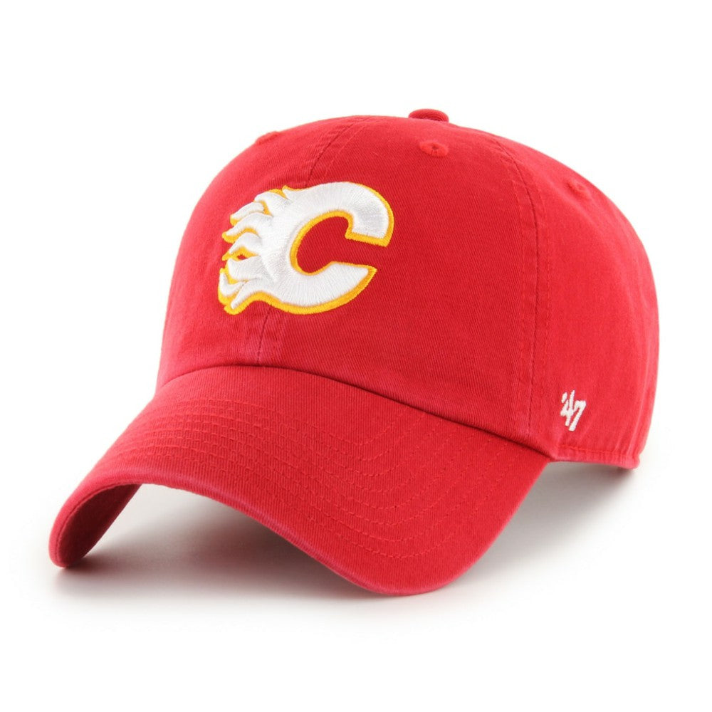 NHL Red Calgary Flames '47 Core Logo Clean Up Adjustable Hat