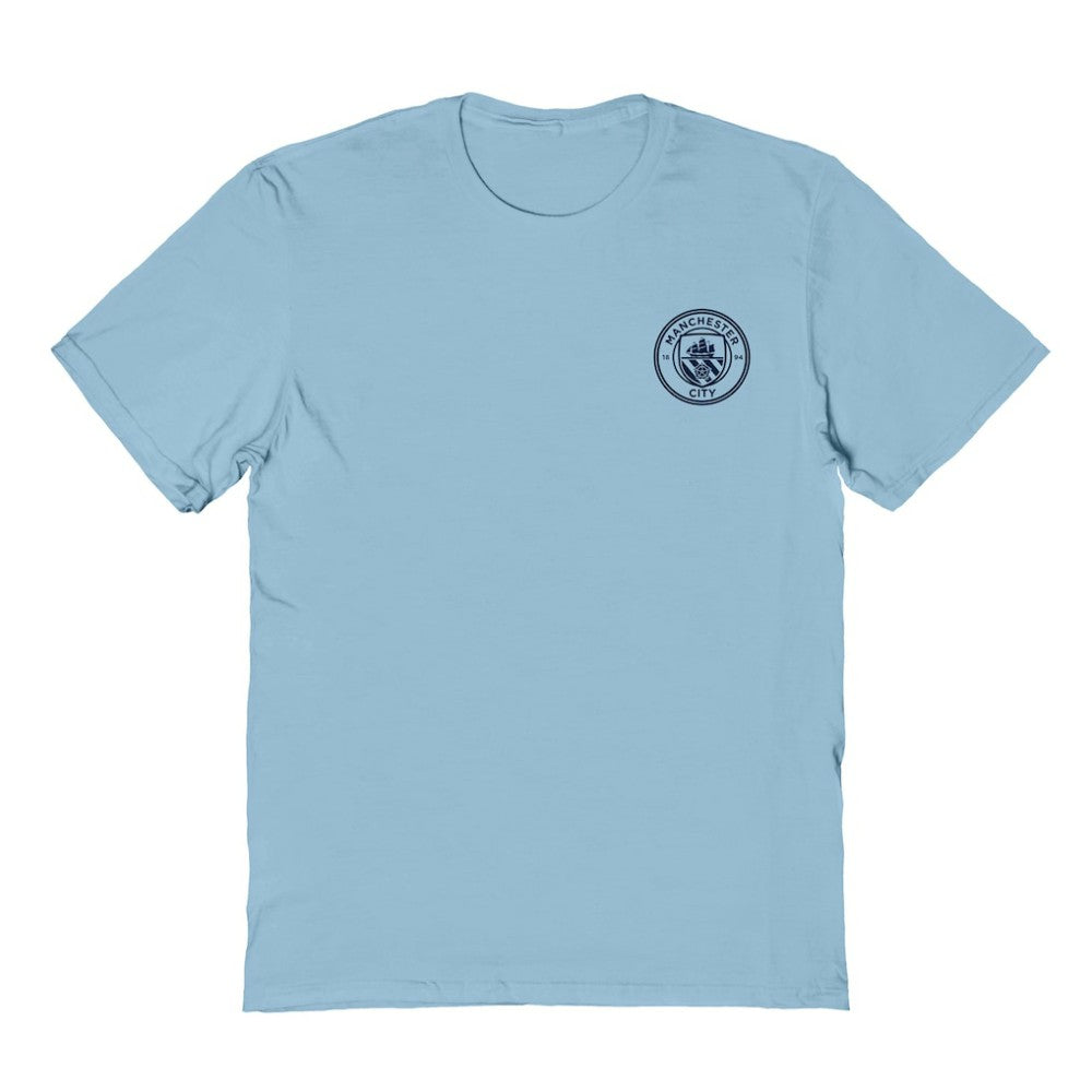 Manchester City Vive La Fete Women's Impressions Artwork T-Shirt -  Sky Blue