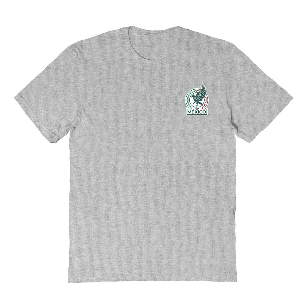 Mexico National Team Vive La Fete Women's Impressions Artwork T-Shirt -  Heather Gray