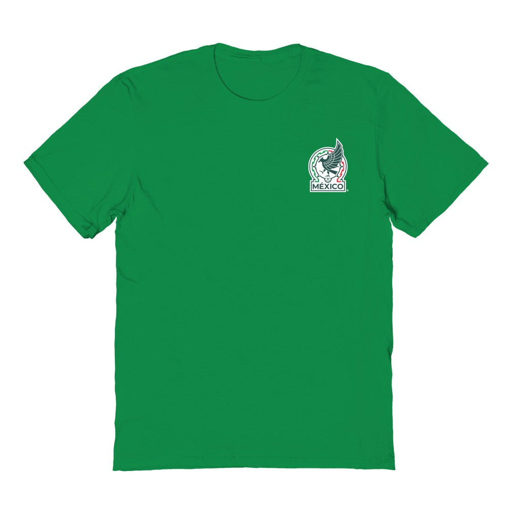 Mexico National Team Vive La Fete Women's Impressions Artwork T-Shirt -  Green