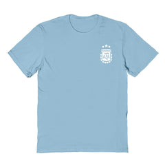 Argentina National Team Vive La Fete Women's Impressions Artwork T-Shirt -  Light Blue