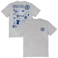 Chelsea Vive La Fete Women's Impressions Artwork T-Shirt -  Heather Gray