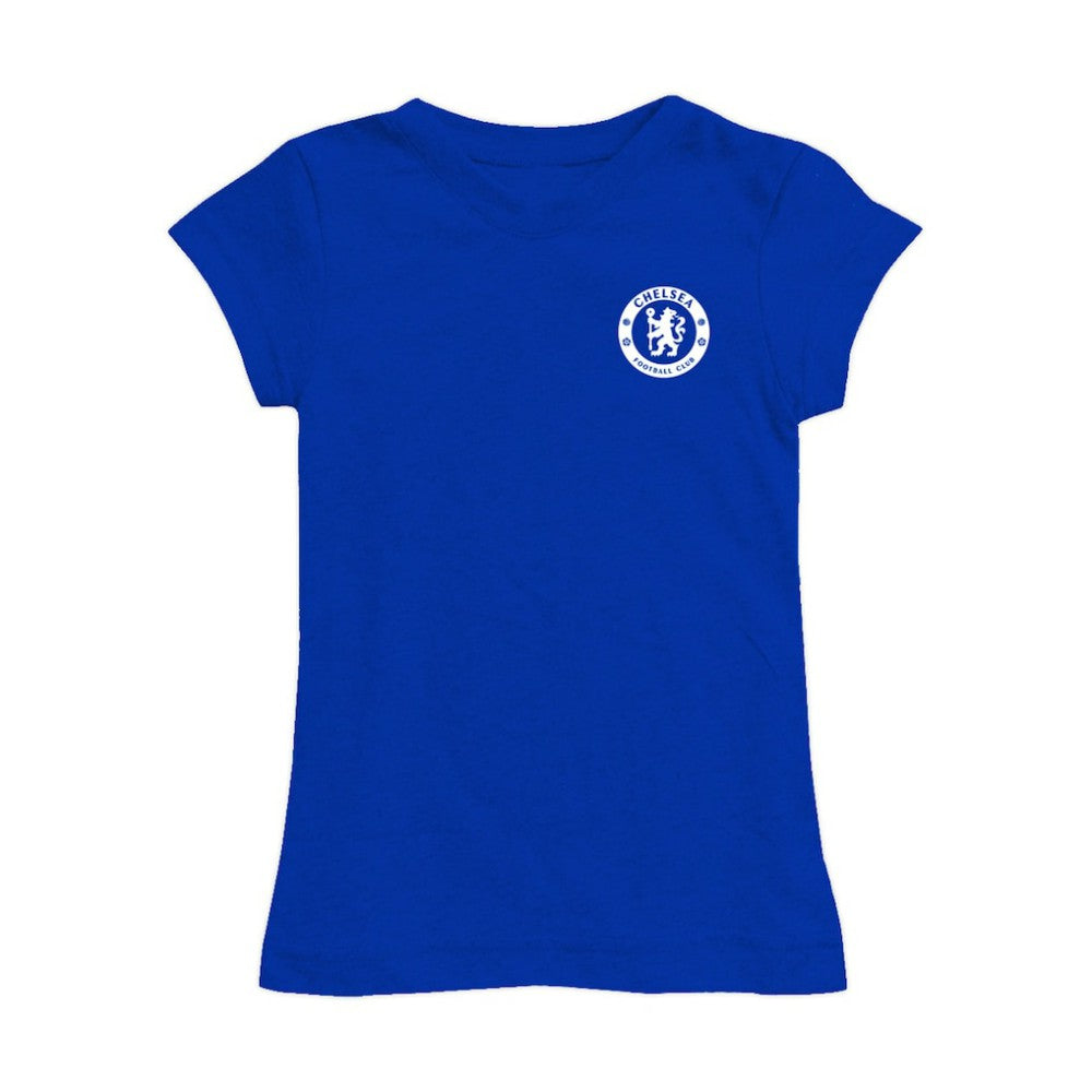 Chelsea Vive La Fete Girls Youth Color Badge Fitted T-Shirt -  Blue