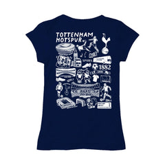 Tottenham Hotspur Vive La Fete Girls Youth Color Badge Fitted T-Shirt -  Navy