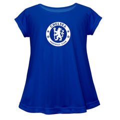 Chelsea Vive La Fete Girls Youth Color Badge A-Line Top -  Blue