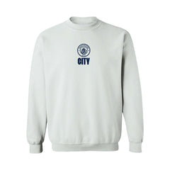 Manchester City Vive La Fete Women's Color Badge Pullover Sweatshirt -  White