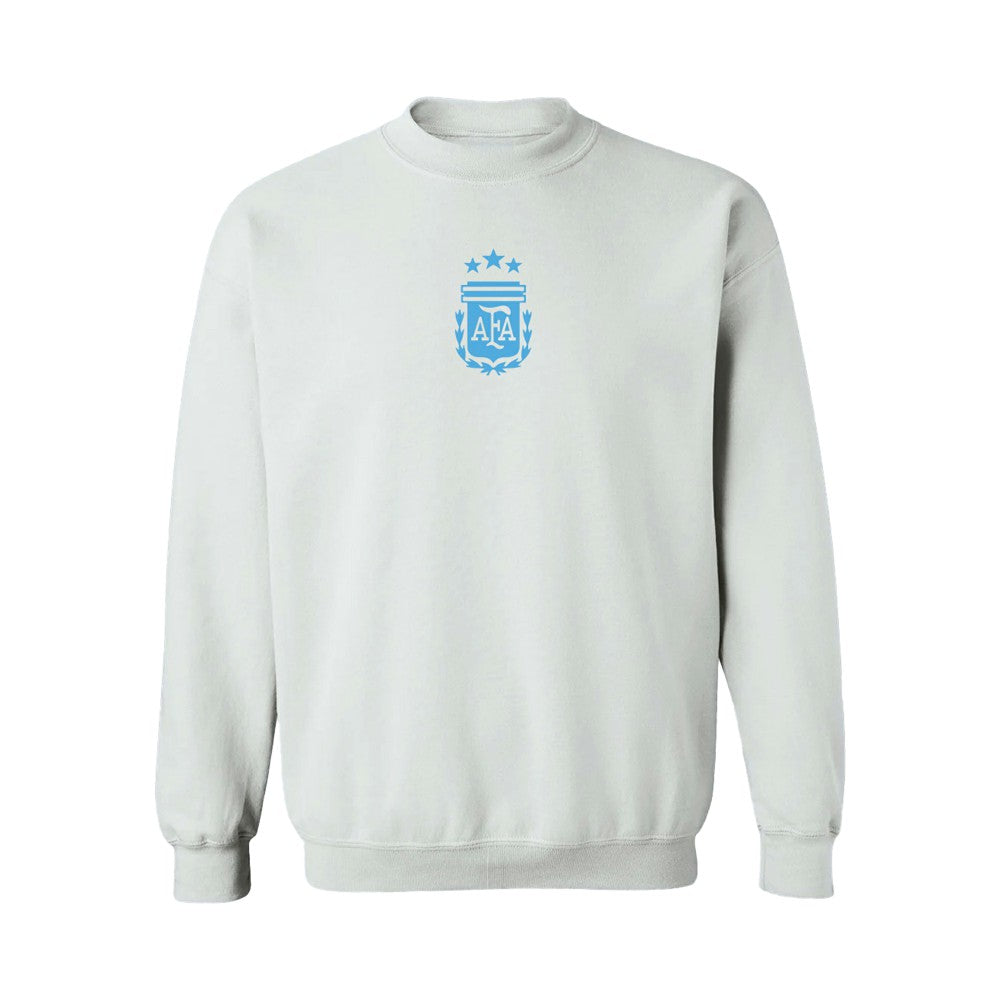 Argentina National Team Vive La Fete Women's Color Badge Pullover Sweatshirt -  White
