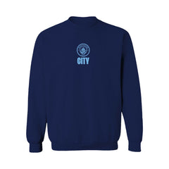 Manchester City Vive La Fete Women's Color Badge Pullover Sweatshirt -  Navy