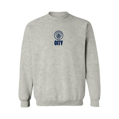 Manchester City Vive La Fete Women's Color Badge Pullover Sweatshirt -  Heather Gray