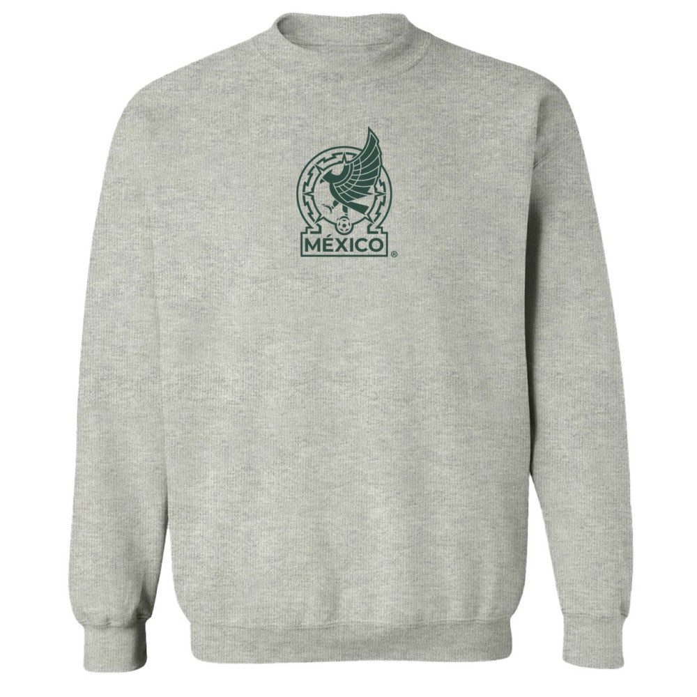 Mexico National Team Vive La Fete Women's Color Badge Pullover Sweatshirt -  Heather Gray