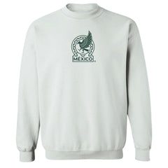 Mexico National Team Vive La Fete Women's Color Badge Pullover Sweatshirt -  White