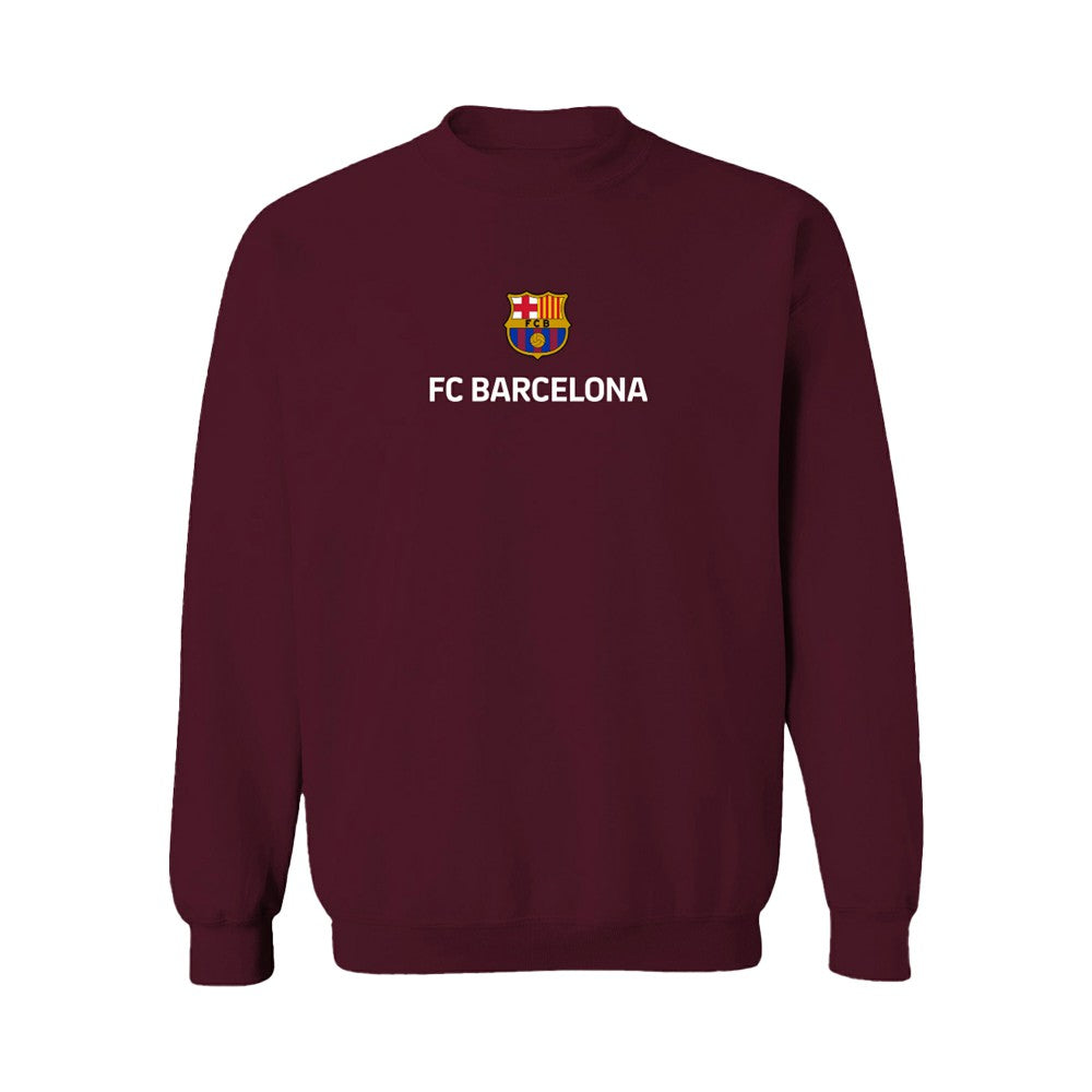 Barcelona Vive La Fete Women's Color Badge Pullover Sweatshirt -  Maroon