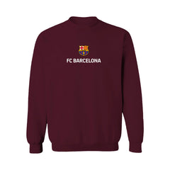 Barcelona Vive La Fete Women's Color Badge Pullover Sweatshirt -  Maroon