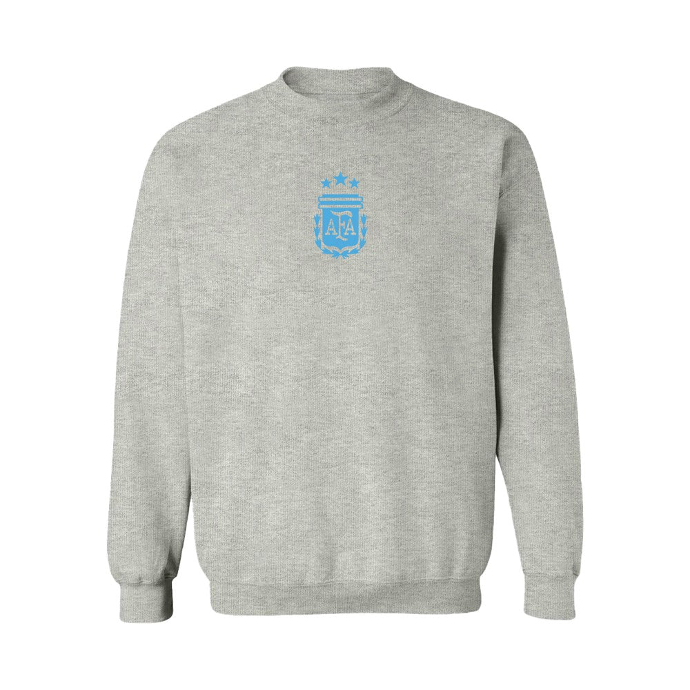 Argentina National Team Vive La Fete Women's Color Badge Pullover Sweatshirt -  Heather Gray