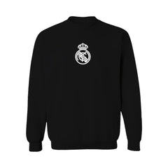 Real Madrid Vive La Fete Women's Color Badge Pullover Sweatshirt -  Black