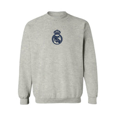 Real Madrid Vive La Fete Women's Color Badge Pullover Sweatshirt -  Heather Gray