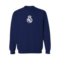 Real Madrid Vive La Fete Women's Color Badge Pullover Sweatshirt -  Navy