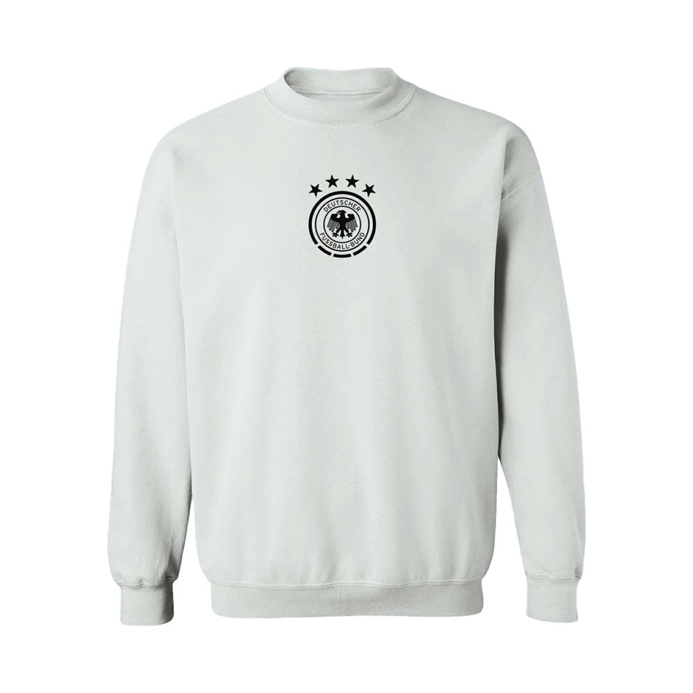 Germany National Team Vive La Fete Women's Color Badge Pullover Sweatshirt -  White
