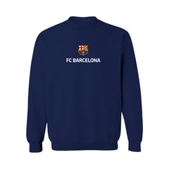 Barcelona Vive La Fete Women's Color Badge Pullover Sweatshirt -  Navy