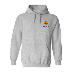 Barcelona Vive La Fete Women's Color Badge Pullover Hoodie -  Heather Gray