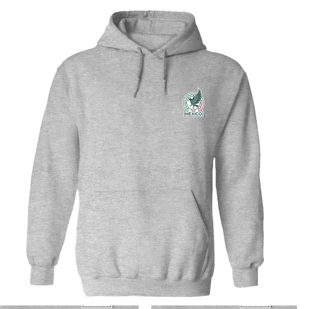 Mexico National Team Vive La Fete Women's Color Badge Pullover Hoodie -  Heather Gray