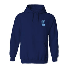 Manchester City Vive La Fete Women's Color Badge Pullover Hoodie -  Navy