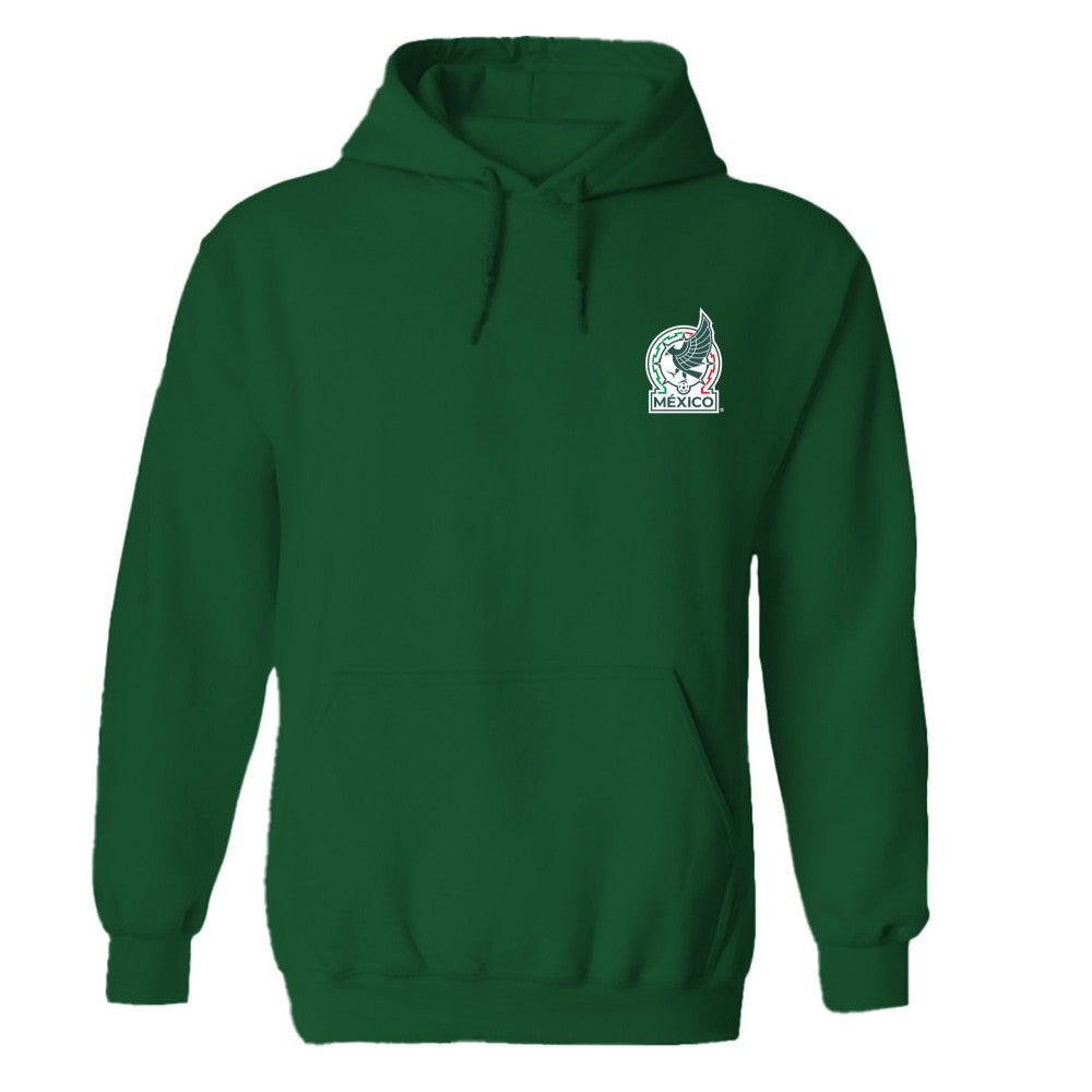 Mexico National Team Vive La Fete Women's Color Badge Pullover Hoodie -  Green