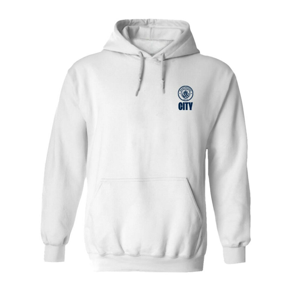 Manchester City Vive La Fete Women's Color Badge Pullover Hoodie -  White