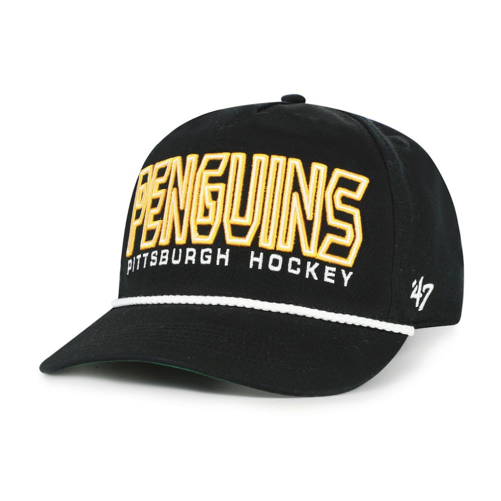 NHL Black Pittsburgh Penguins '47 Byline Hitch Adjustable Hat