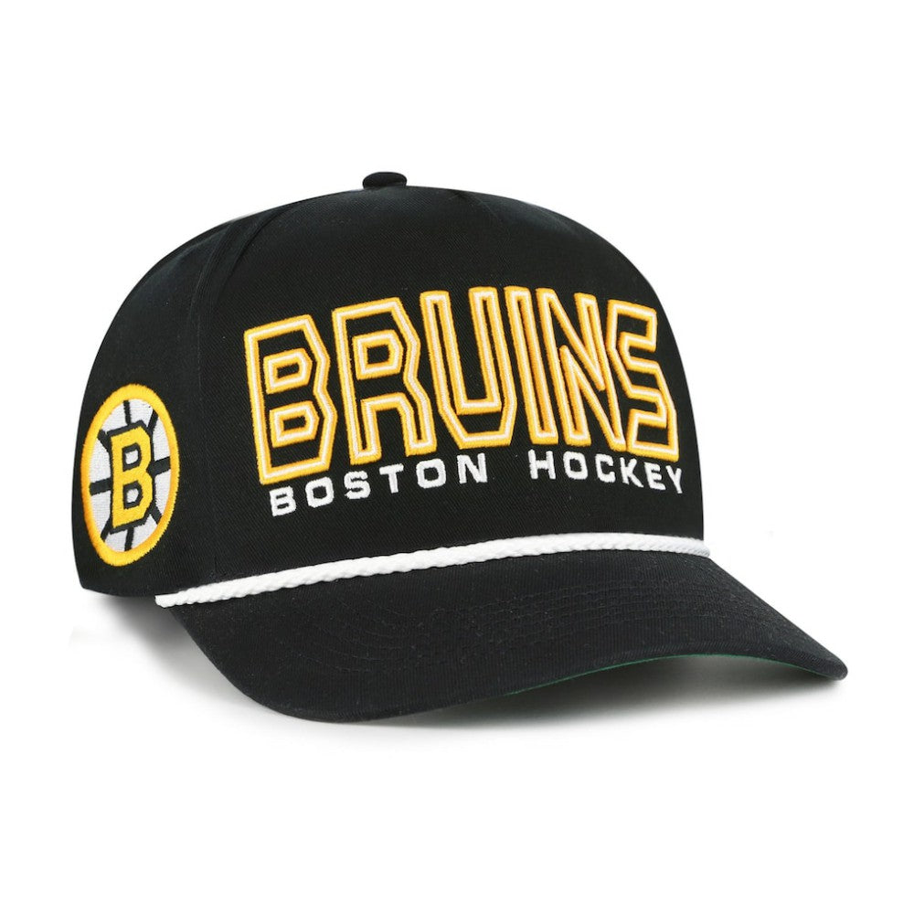 NHL Black Boston Bruins '47 Byline Hitch Adjustable Hat