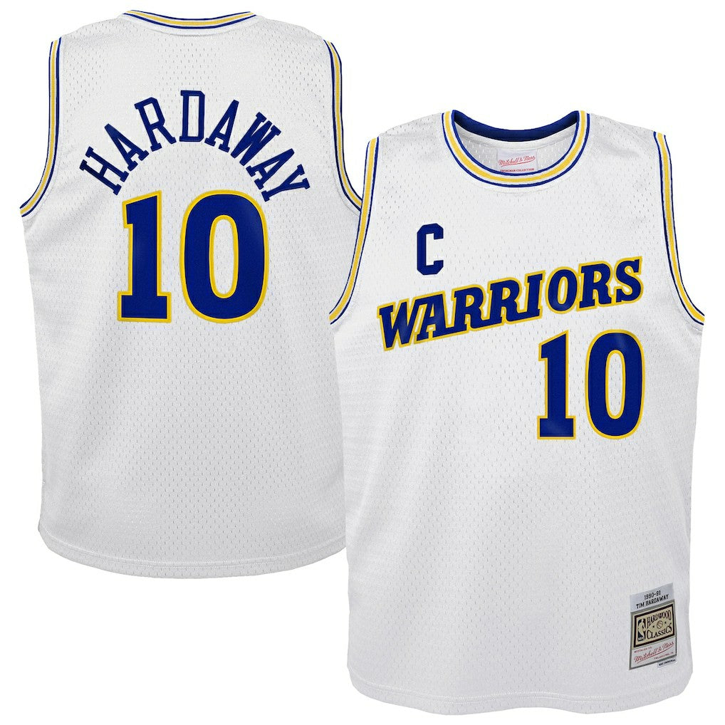 NBA Tim Hardaway Golden State Warriors Youth 1990-91 Hardwood Classics Swingman Throwback Home Jersey sale