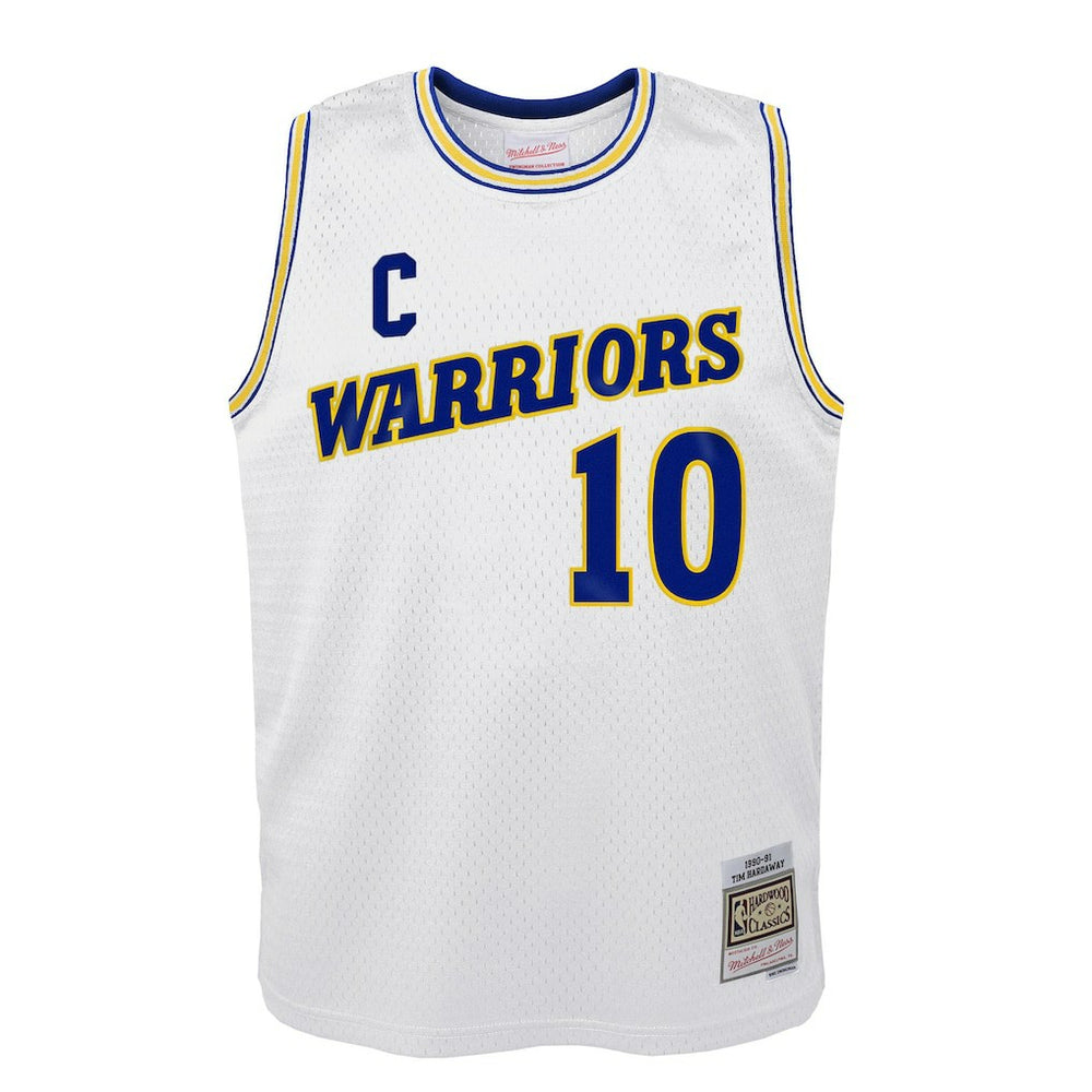 NBA Tim Hardaway Golden State Warriors Youth 1990-91 Hardwood Classics Swingman Throwback Home Jersey sale