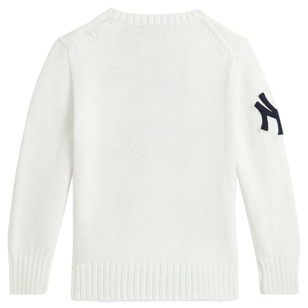 MLB Yankees Polo Ralph Lauren Preschool  Bear Pullover Sweater
