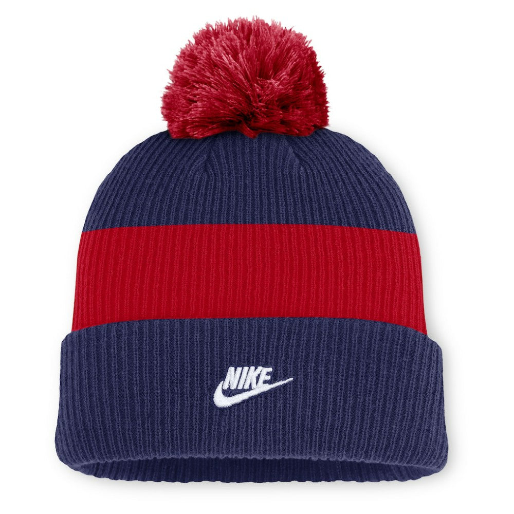MLB Atlanta Braves Nike Cooperstown Collection Peak Standard Cuffed Knit Hat with Pom